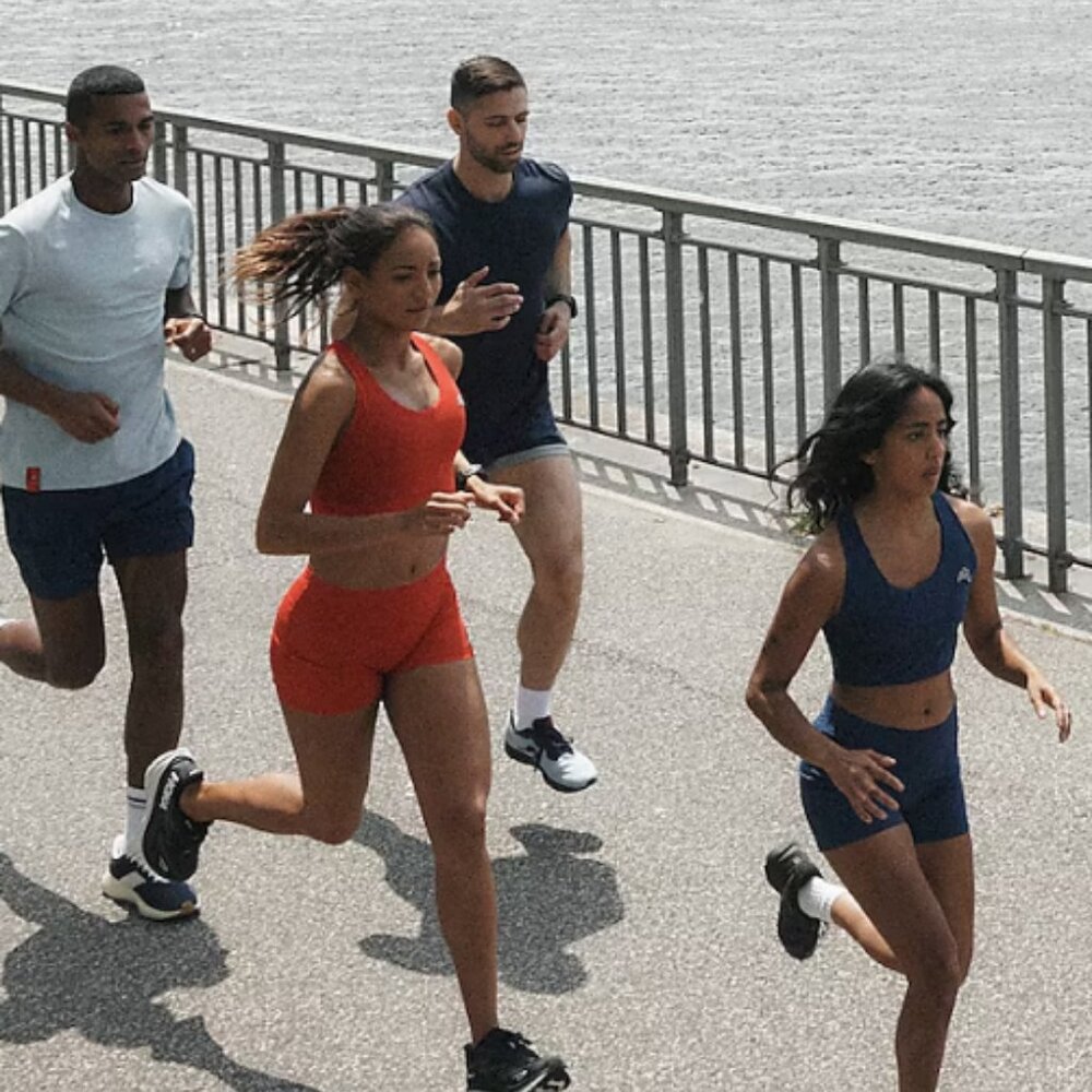 Tracksmith X J. Crew Sports Bra in Royal